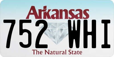 AR license plate 752WHI