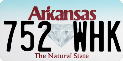 AR license plate 752WHK
