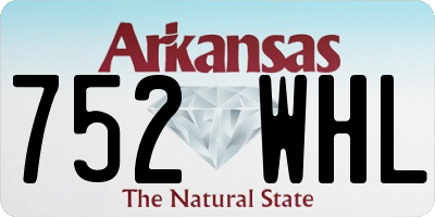 AR license plate 752WHL