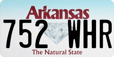 AR license plate 752WHR