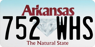 AR license plate 752WHS