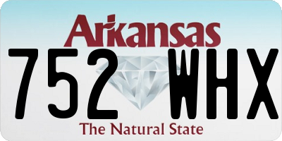 AR license plate 752WHX