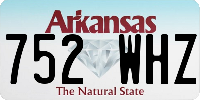 AR license plate 752WHZ