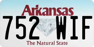AR license plate 752WIF