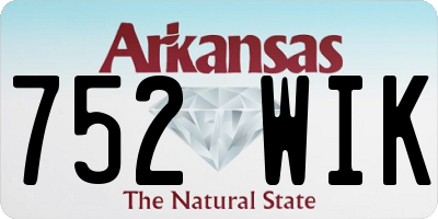 AR license plate 752WIK