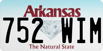 AR license plate 752WIM