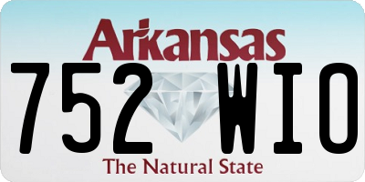 AR license plate 752WIO