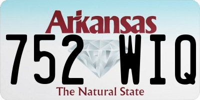 AR license plate 752WIQ