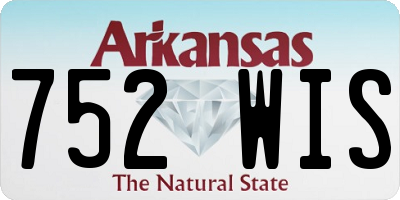 AR license plate 752WIS