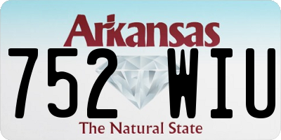 AR license plate 752WIU