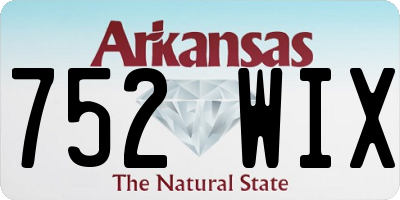 AR license plate 752WIX