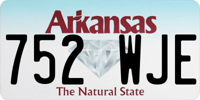 AR license plate 752WJE