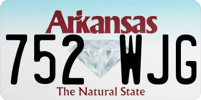 AR license plate 752WJG