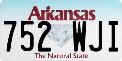 AR license plate 752WJI