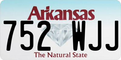 AR license plate 752WJJ
