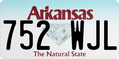AR license plate 752WJL