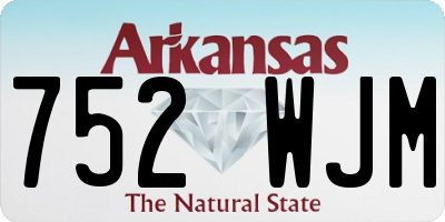 AR license plate 752WJM