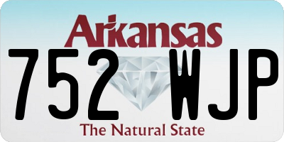 AR license plate 752WJP