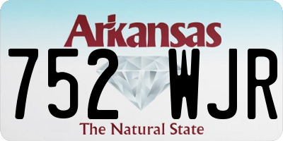 AR license plate 752WJR