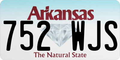 AR license plate 752WJS