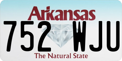 AR license plate 752WJU