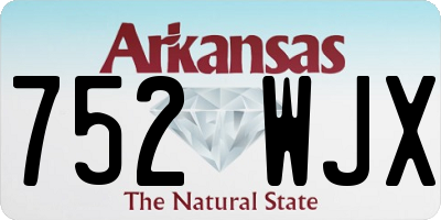 AR license plate 752WJX