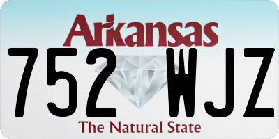 AR license plate 752WJZ