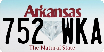 AR license plate 752WKA