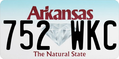 AR license plate 752WKC