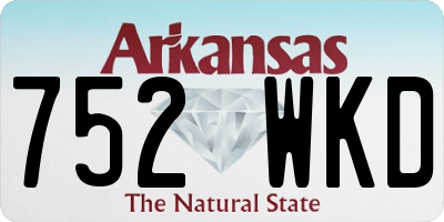 AR license plate 752WKD