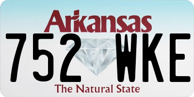 AR license plate 752WKE