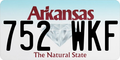 AR license plate 752WKF