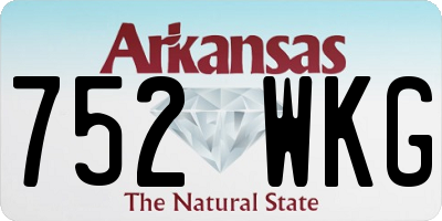 AR license plate 752WKG