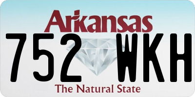 AR license plate 752WKH
