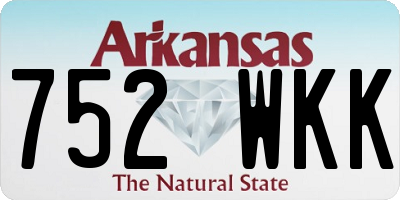 AR license plate 752WKK