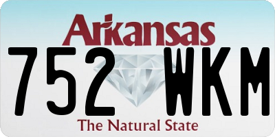 AR license plate 752WKM