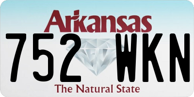 AR license plate 752WKN