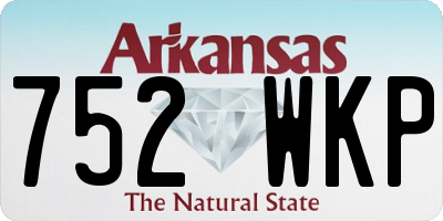 AR license plate 752WKP