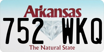 AR license plate 752WKQ