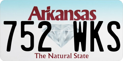 AR license plate 752WKS
