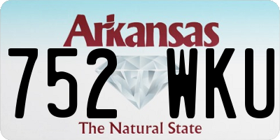 AR license plate 752WKU