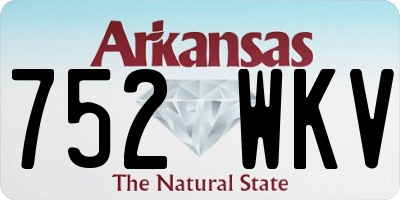 AR license plate 752WKV