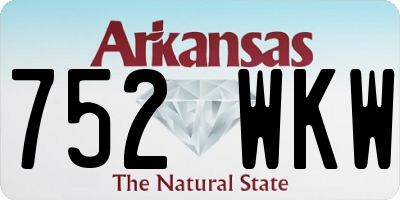 AR license plate 752WKW