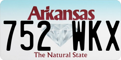 AR license plate 752WKX