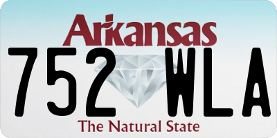 AR license plate 752WLA