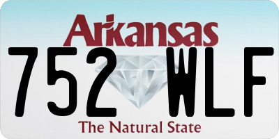 AR license plate 752WLF