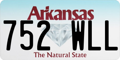 AR license plate 752WLL