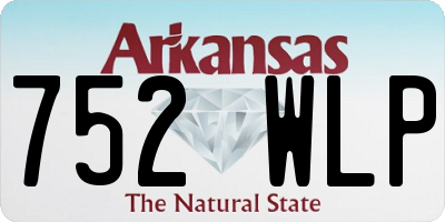 AR license plate 752WLP