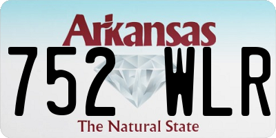 AR license plate 752WLR