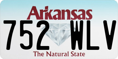 AR license plate 752WLV